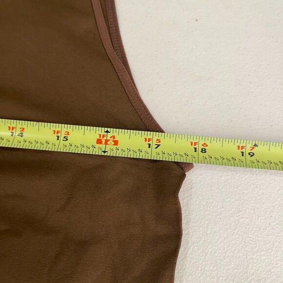 J Crew Tank Top Women's XXL Brown Reversible Sleeveless Basic Layering NWT - Picture 9 of 11